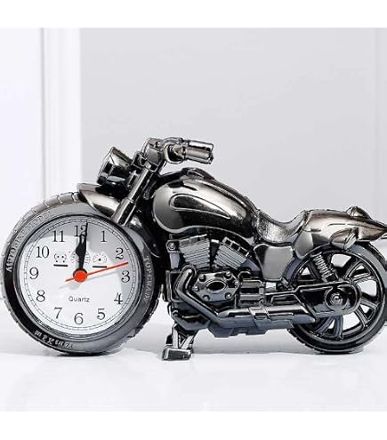 Amazon.co.jp: Mikinona レトロな目覚まし時計 バイク用目覚まし時計